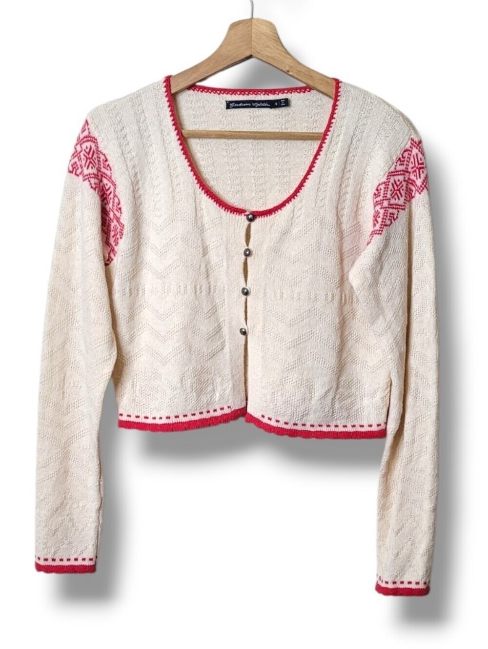 Gudrun Sjoden Wool Alpaca Cardigan Sweater Size S